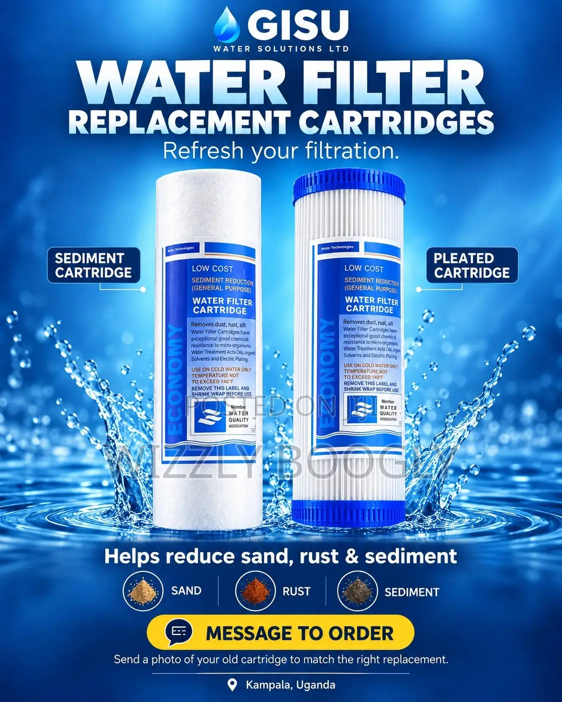 Water Filter Cartridge Replacement | Sediment and String Wound Filters
