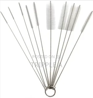 10pcs Stainless Soft Hair Nylon Cleaning Brushes Set