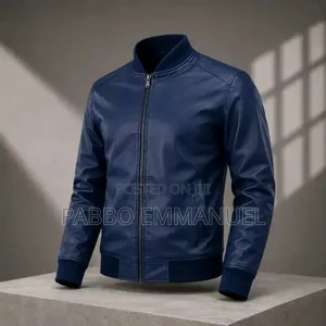 Genuine Leather Jackets(navy Blue)
