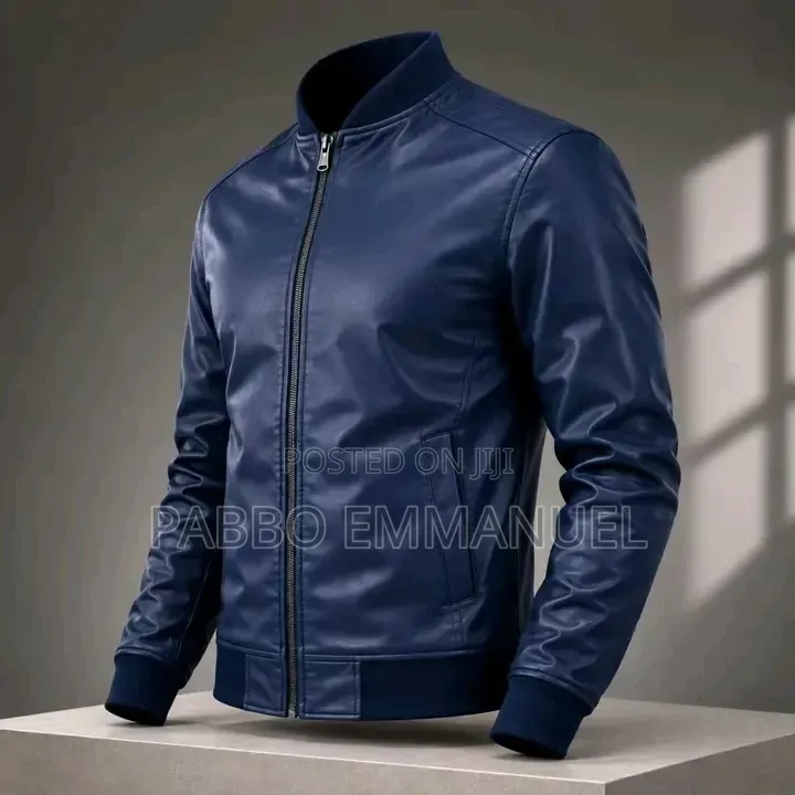 Genuine Leather Jackets(navy Blue)