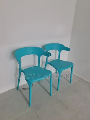 Blue * C-Backed Plastic Dining Chairs Plastic Chairs