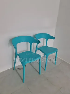 Blue * C-Backed Plastic Dining Chairs Plastic Chairs