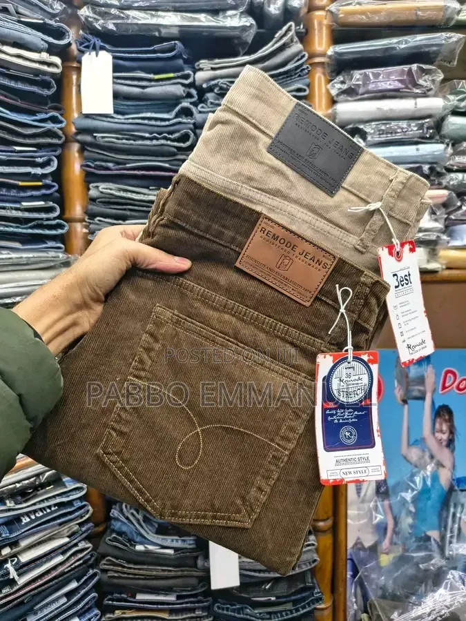 Checked Jean Pants