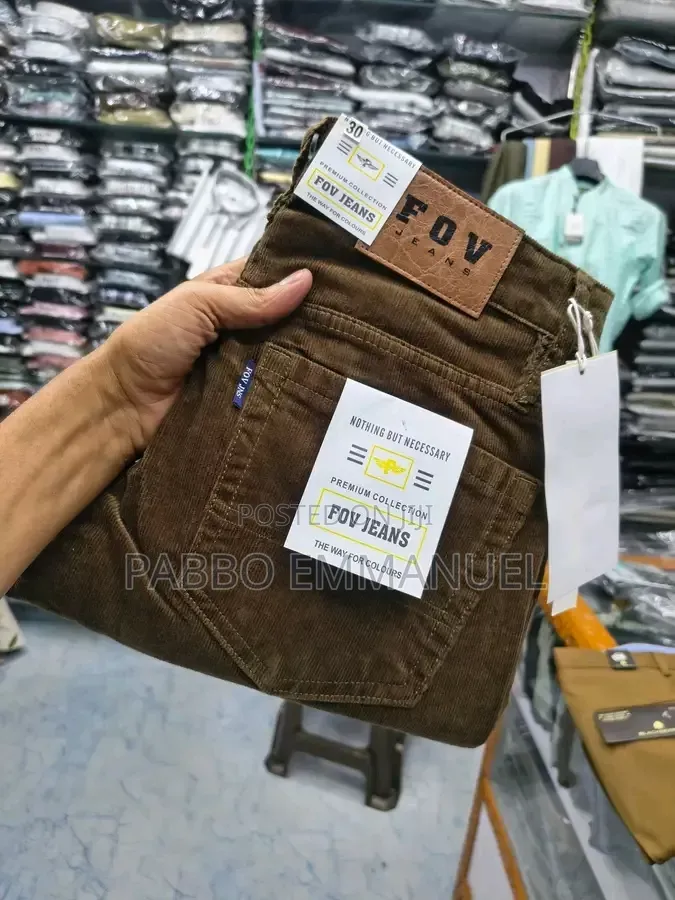 Checked Jean Pants