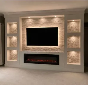 Wall Unit TV Stands With LED Lights in Any Colour From 3,000,000/-
