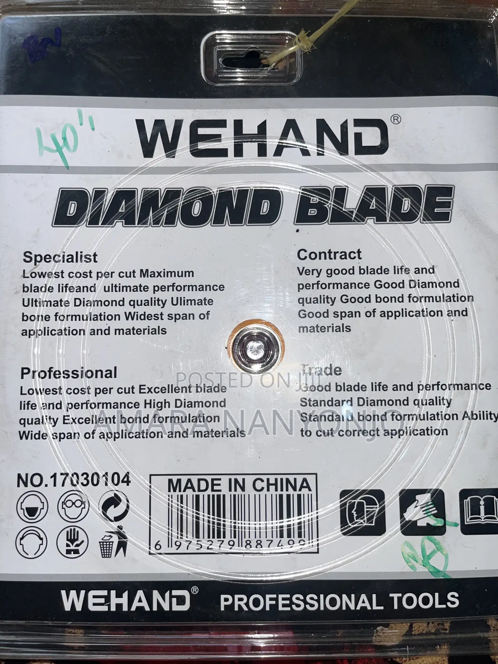 Wehand Diamond Blade Disc