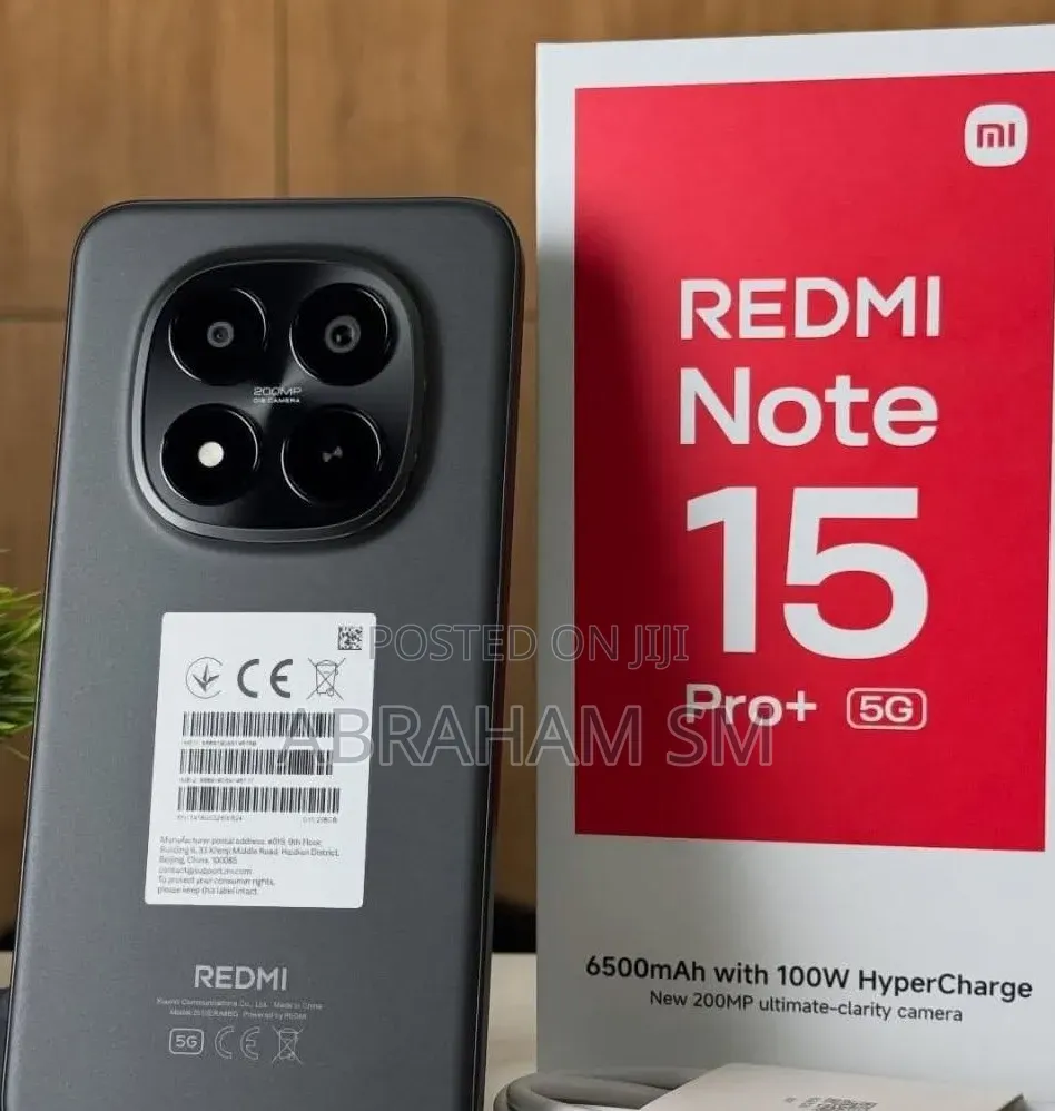 New Xiaomi Redmi Note 15 Pro+ 512 GB Black