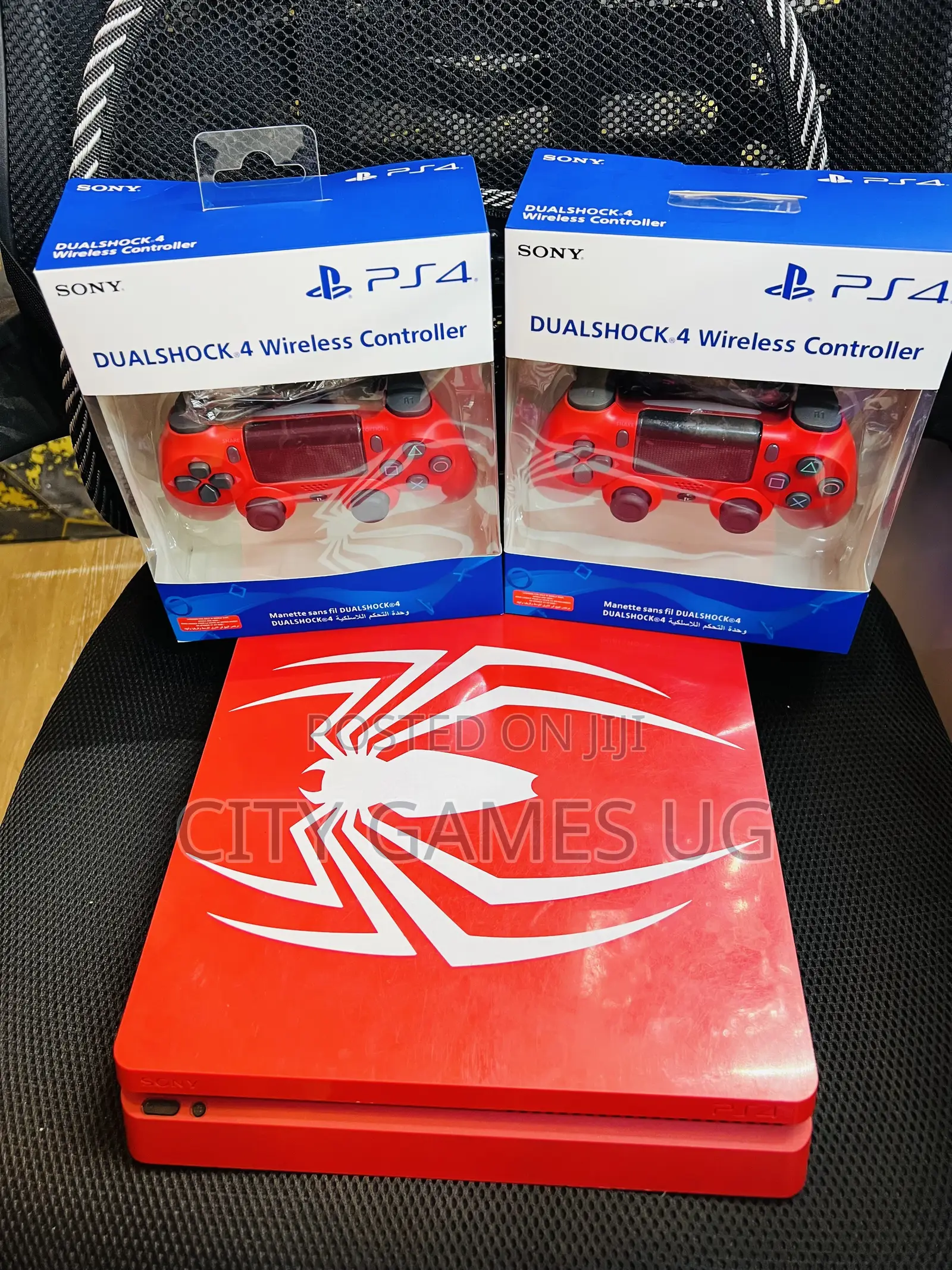 Limited Edition Spider Man PS4 Console -All Red Fullset