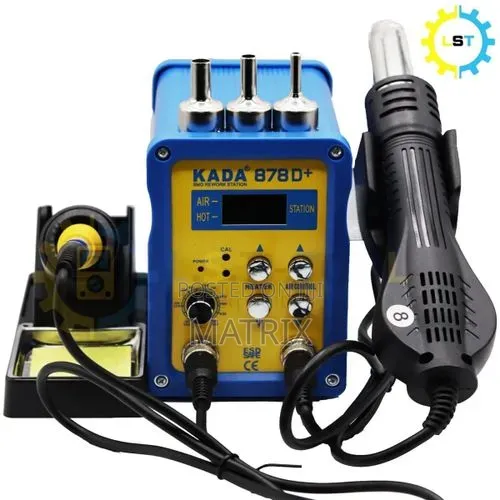 KADA 878D+ 2 in 1 Soldering and Fan Hot Air Gun Rework Station