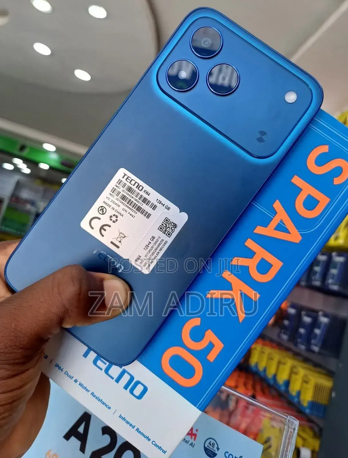 New Tecno Spark 50 128 GB Blue