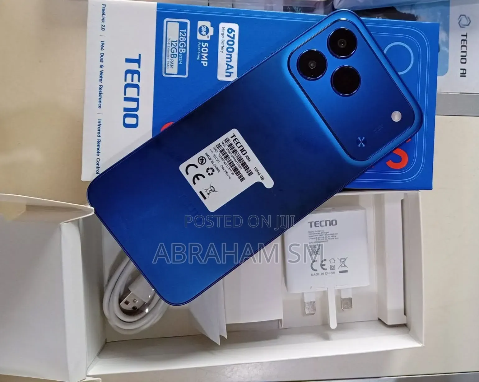 New Tecno Spark 50 128 GB Blue