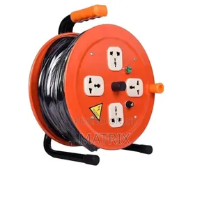 25M Heavy Duty Extension Cable Reel - 4 Socket Lead With Handle
