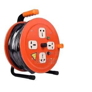 25M Heavy Duty Extension Cable Reel - 4 Socket Lead With Handle