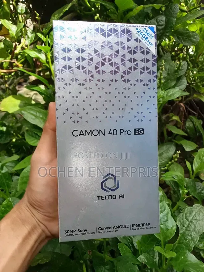 New Tecno Camon 40 Pro 5G 256 GB Black