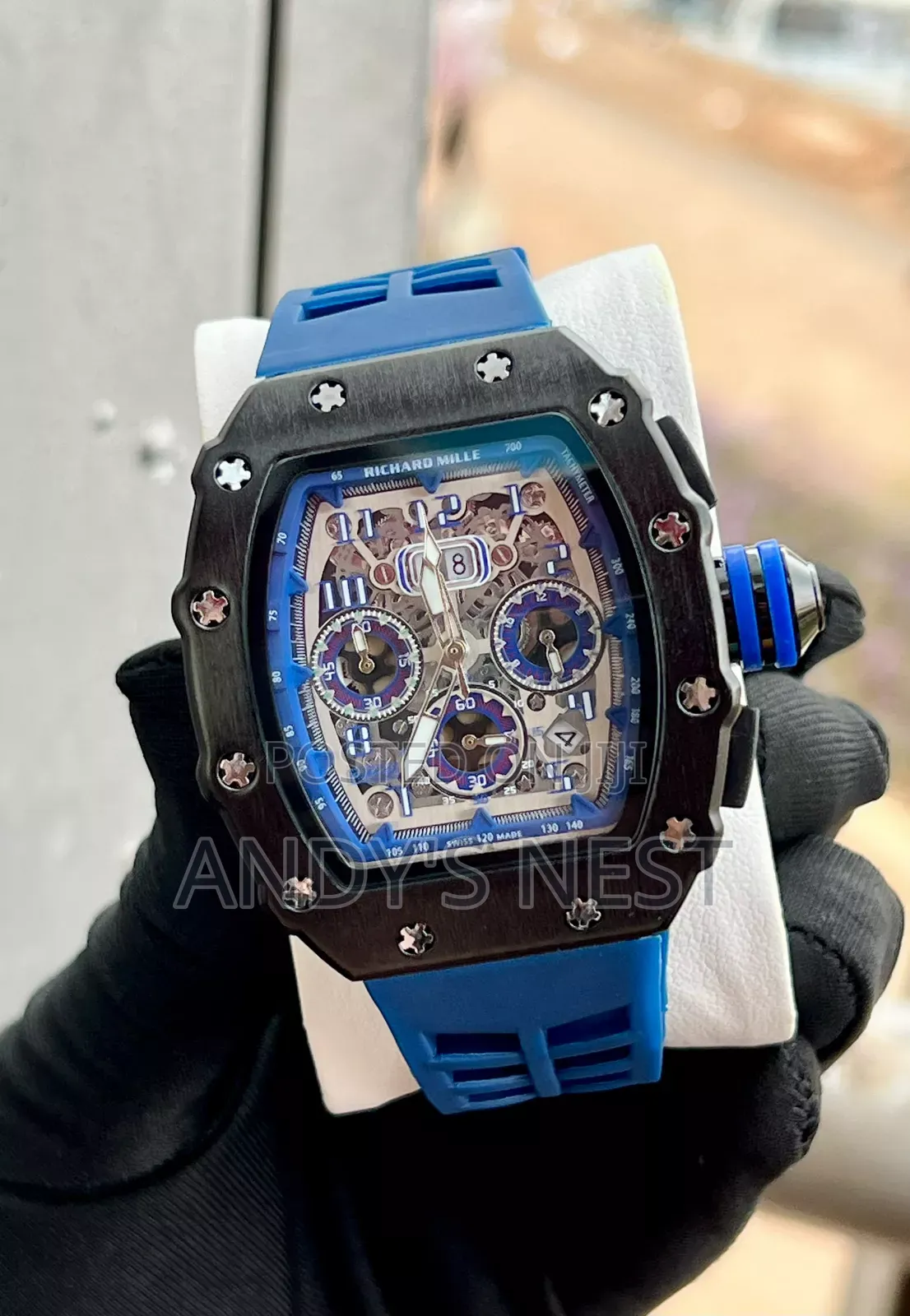 Blue Richard Mille Men's Watch