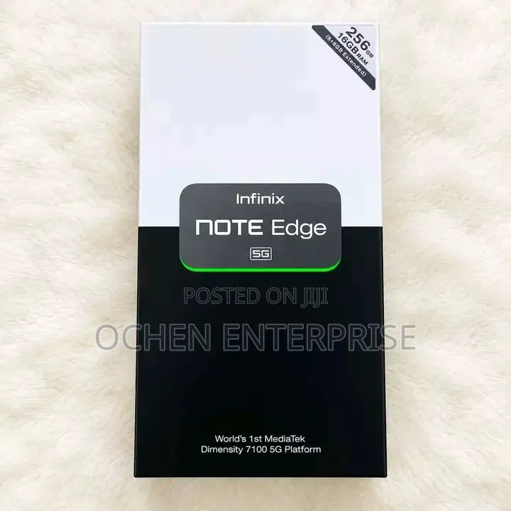 New Infinix Note Edge 256 GB Black