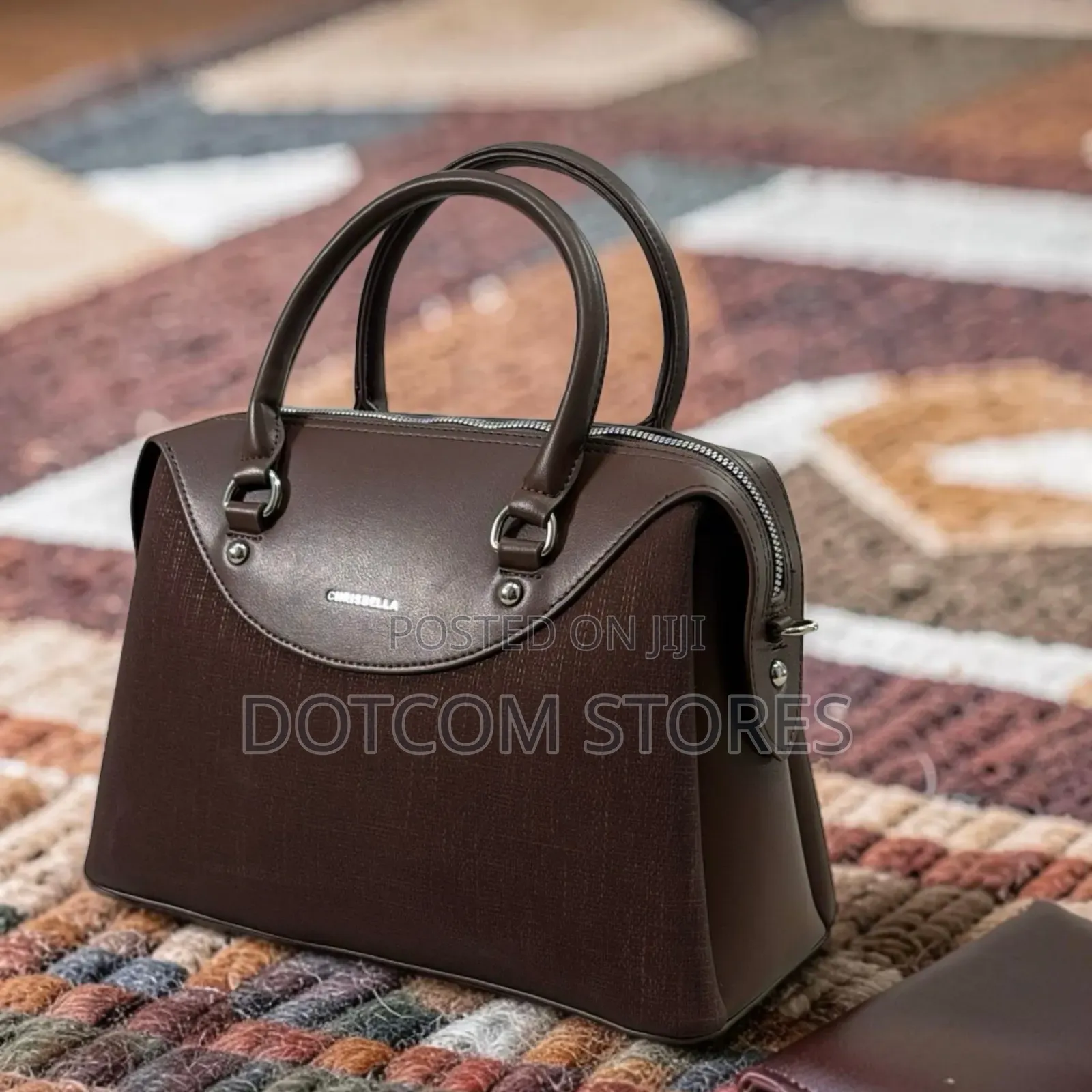 Chrisbella Handbag With Decorative Silver-Toned Charm