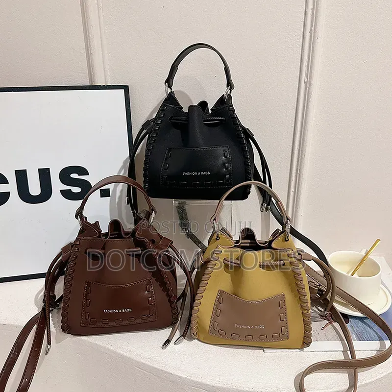 Chrisbella Classic Style Streetwear Bucket String Handbag