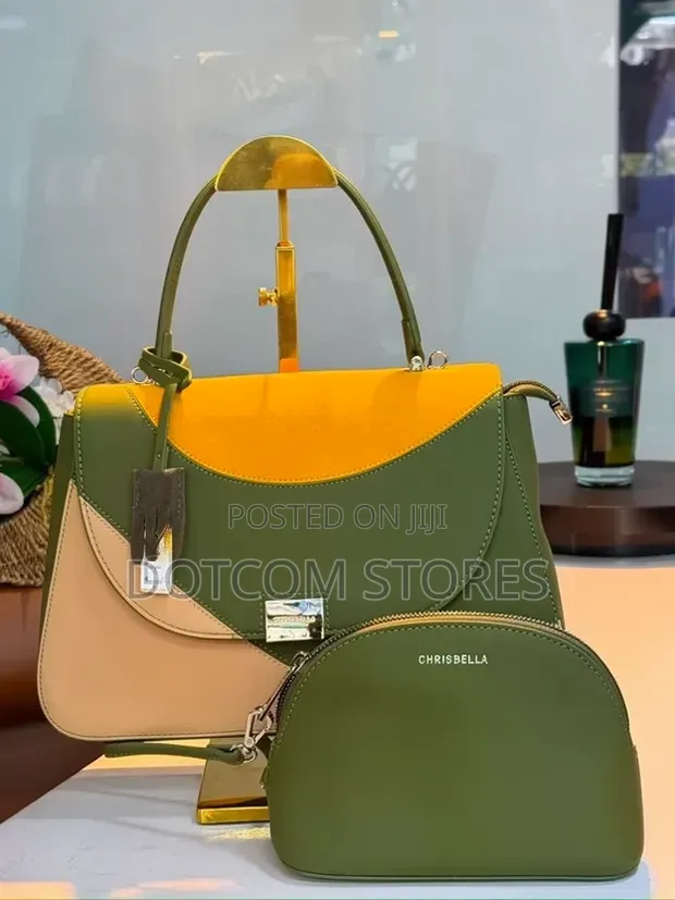 2pc Chrisbella Structured Top-Handle Handbag
