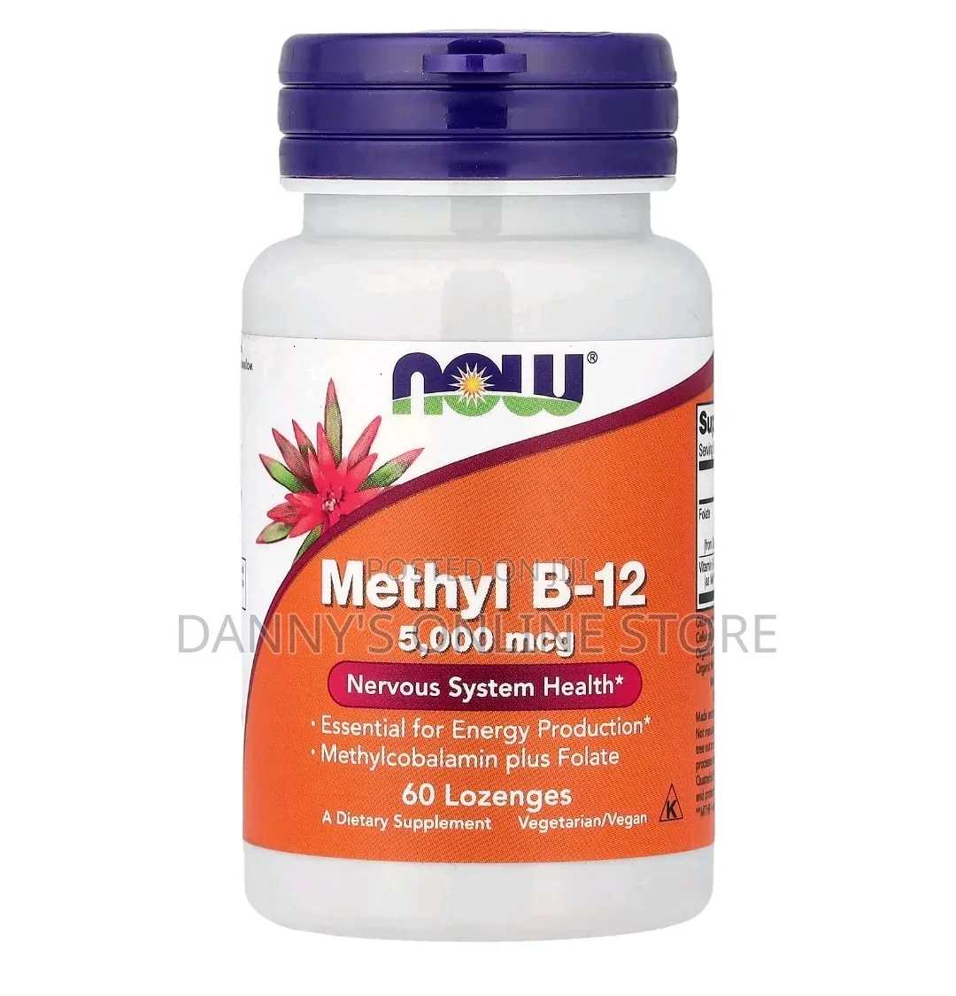 Methyl B12, 5000mcg, 60 Lozenges.