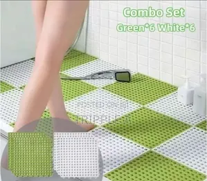Anti-Slip, Skid Proof Plastic Bathroom Shower Mats ( 6pcs)