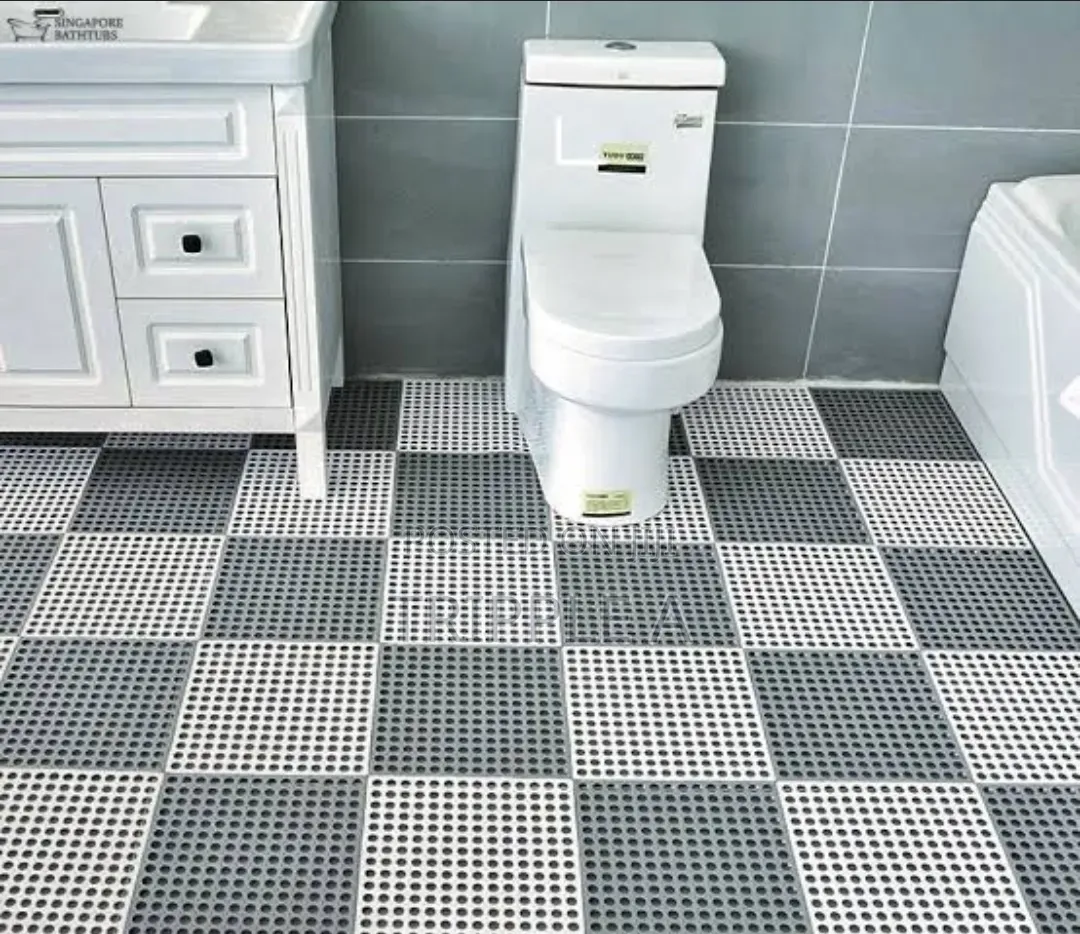 Anti-Slip, Skid Proof Plastic Bathroom Shower Mats ( 6pcs)