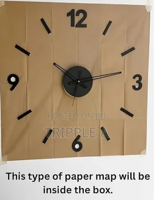 Large DIY Wall Clock Frameless 3D Mirror Wall Clock