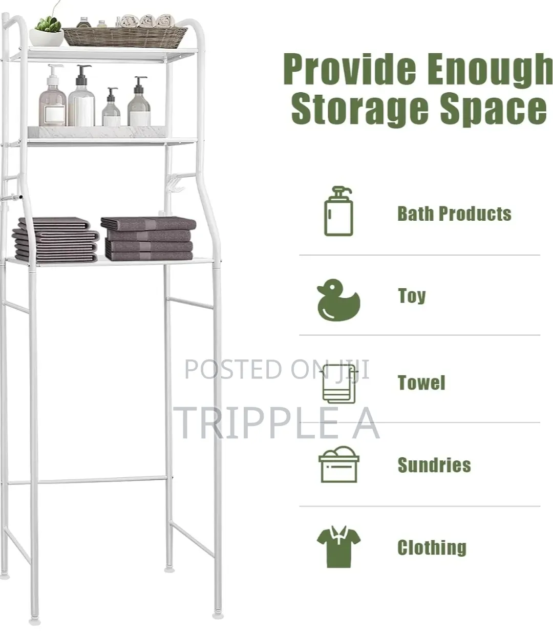 Unit Bathroom Shelf Rack