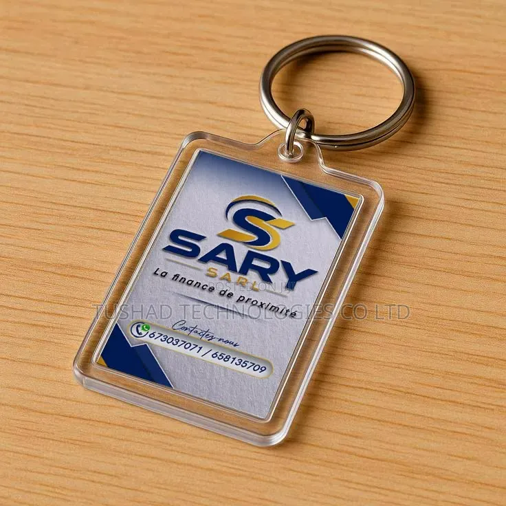 Customizable Keyholders, Plastic Clear Keychain, Key Holder Printing