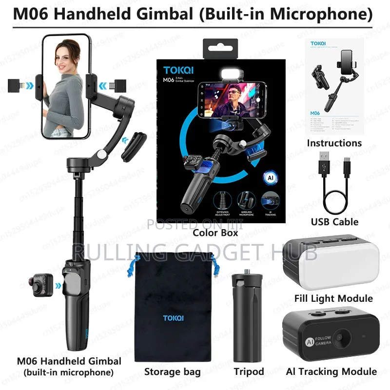 Tokoi M06 Handheld Gimbal With Face.