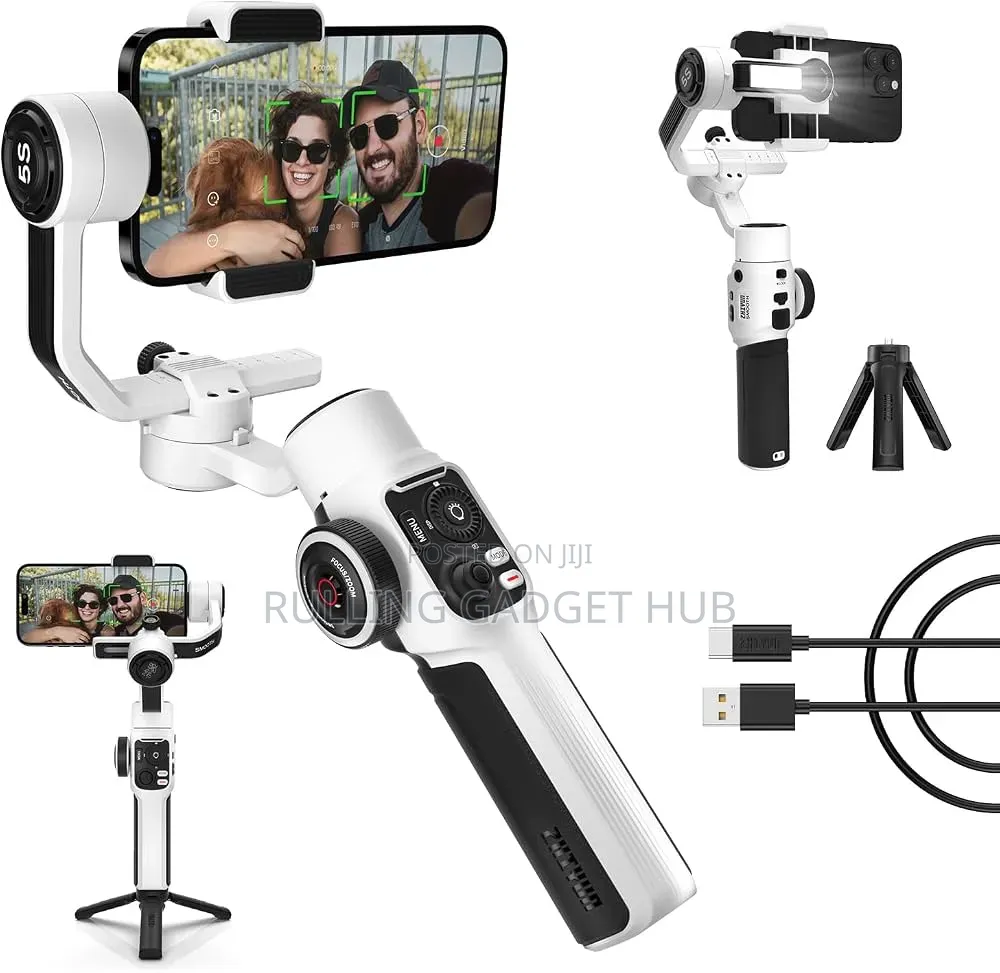 Zhiyun Smooth 5S Phone Gimbal, 3-Axis Smartphone Stabilizer With
