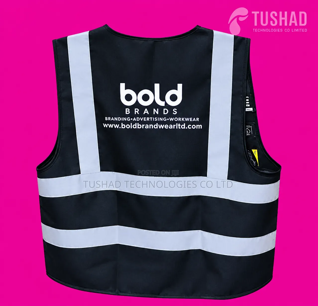 Branded Reflectors. (Bulk Only Eg 100+ Pieces) Printed Reflector Vest