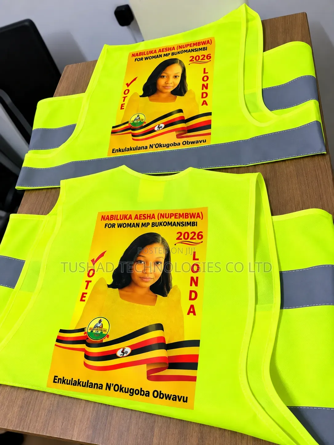 Branded Reflectors. (Bulk Only Eg 100+ Pieces) Printed Reflector Vest