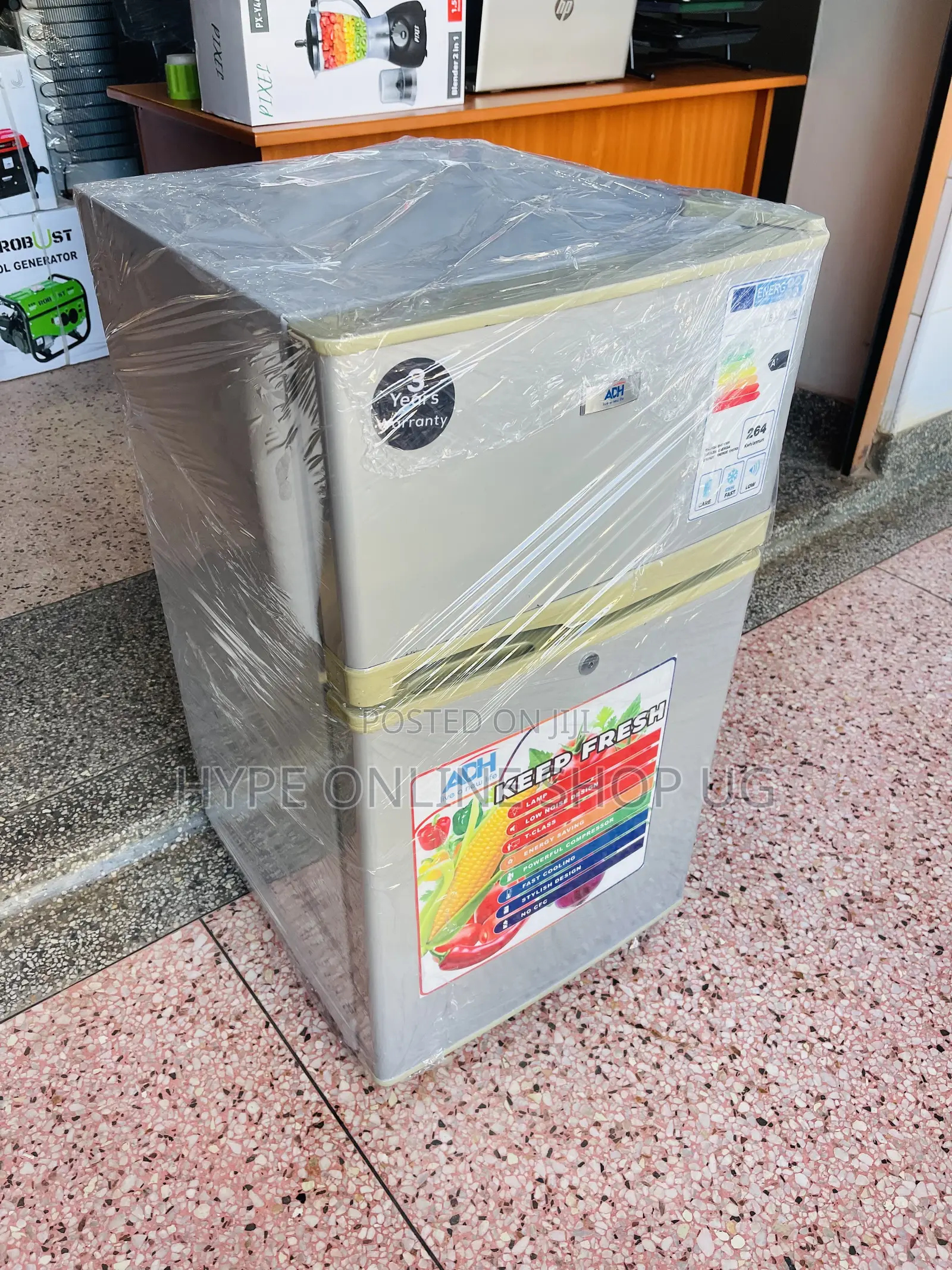 Imported Used Low Power Consumption Double Door 120L Adh Fridge