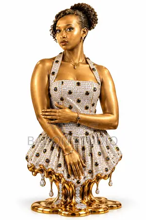 Custom Art Portrait - Gold