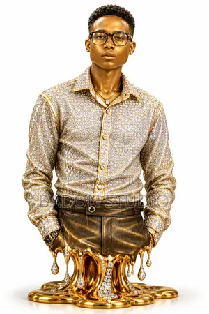 Custom Art Portrait - Gold