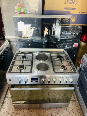 Full Electric Oven With 2fans,4gas,2hotplates,Blueflame Auto-Cooker