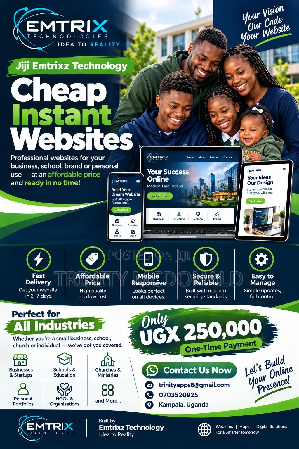 Cheap and Instant Websites