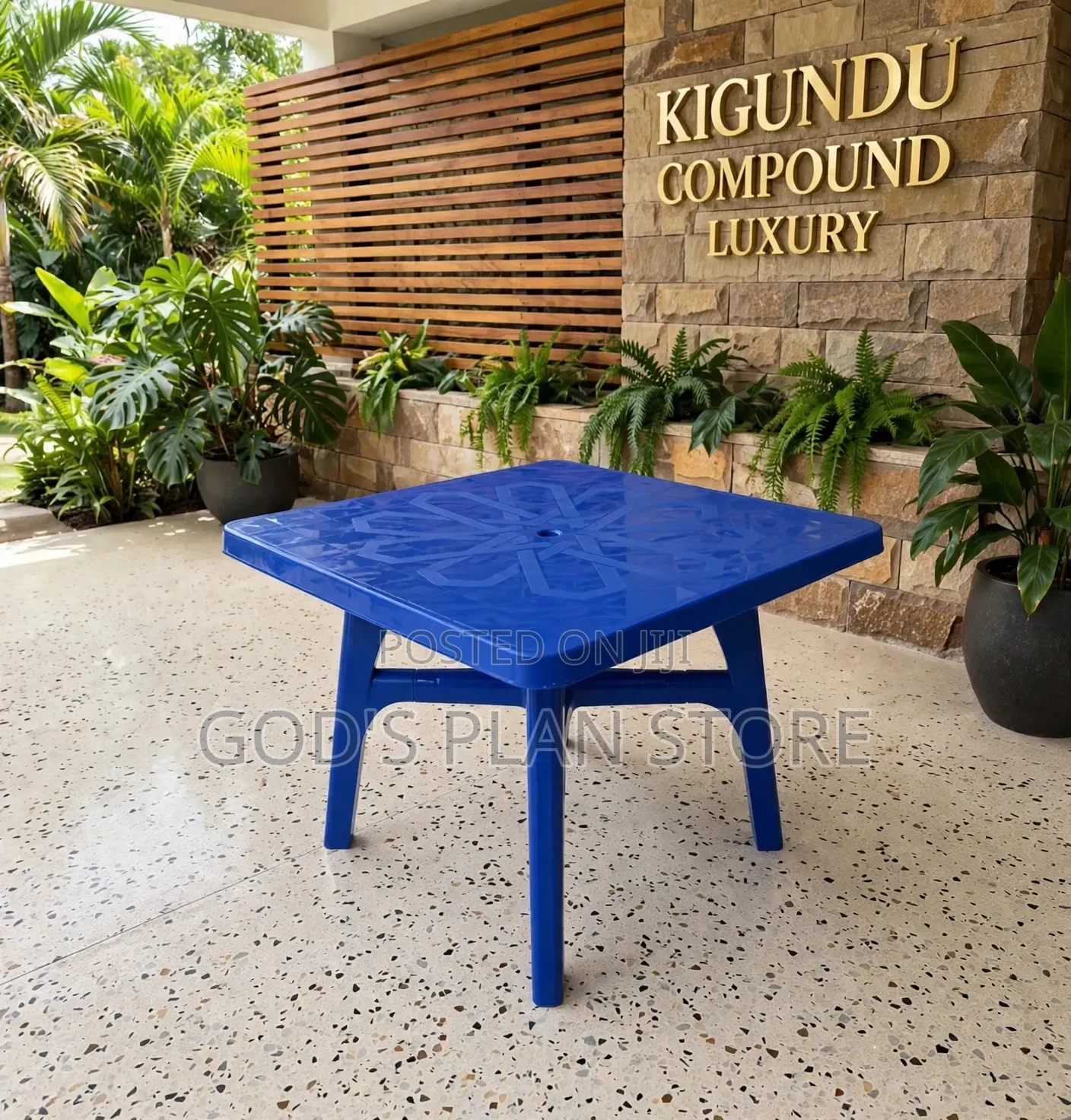 Umbrella Hole Plastic Table Plastic Table