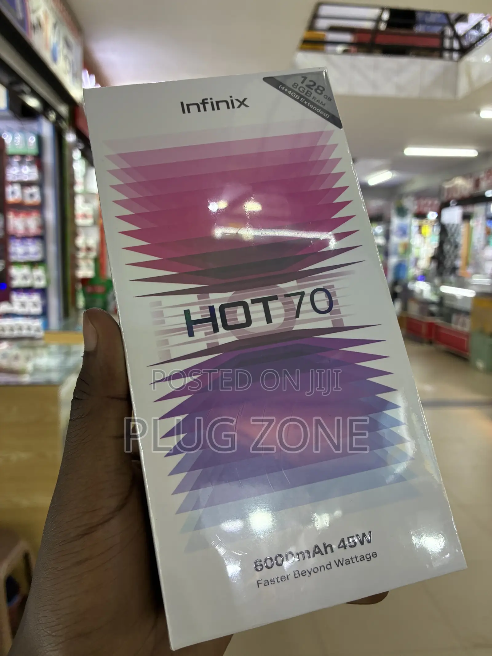 New Infinix Hot 70 128 GB Black