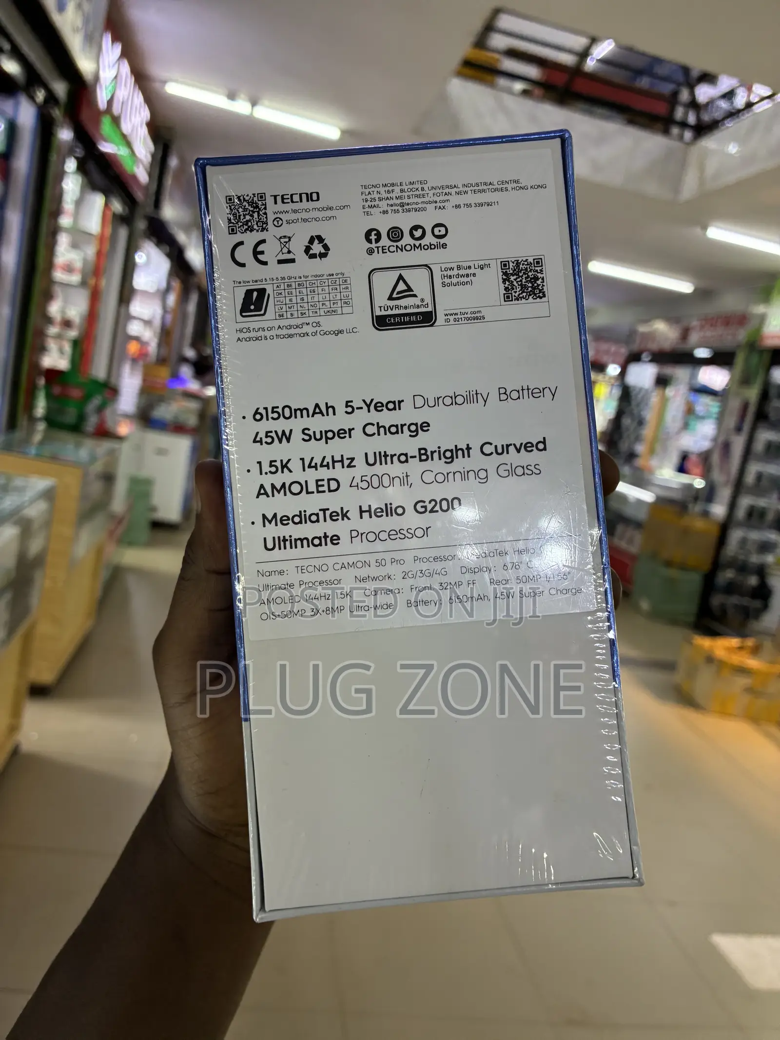 New Tecno Camon 50 Pro 256 GB Black