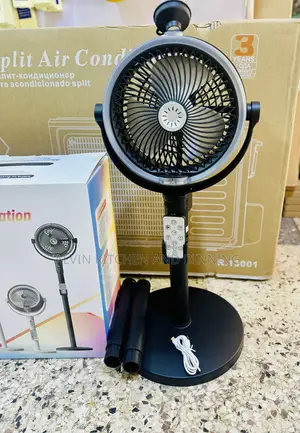 Stand Fan With Remote Control and Humidifier