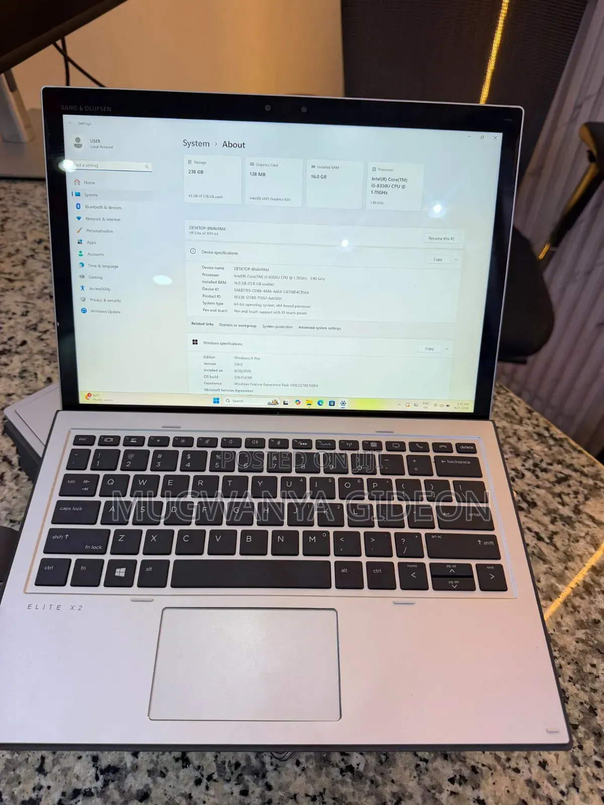 New Laptop HP Elite x2 1013 G3 16GB Intel Core i5 SSD 256GB