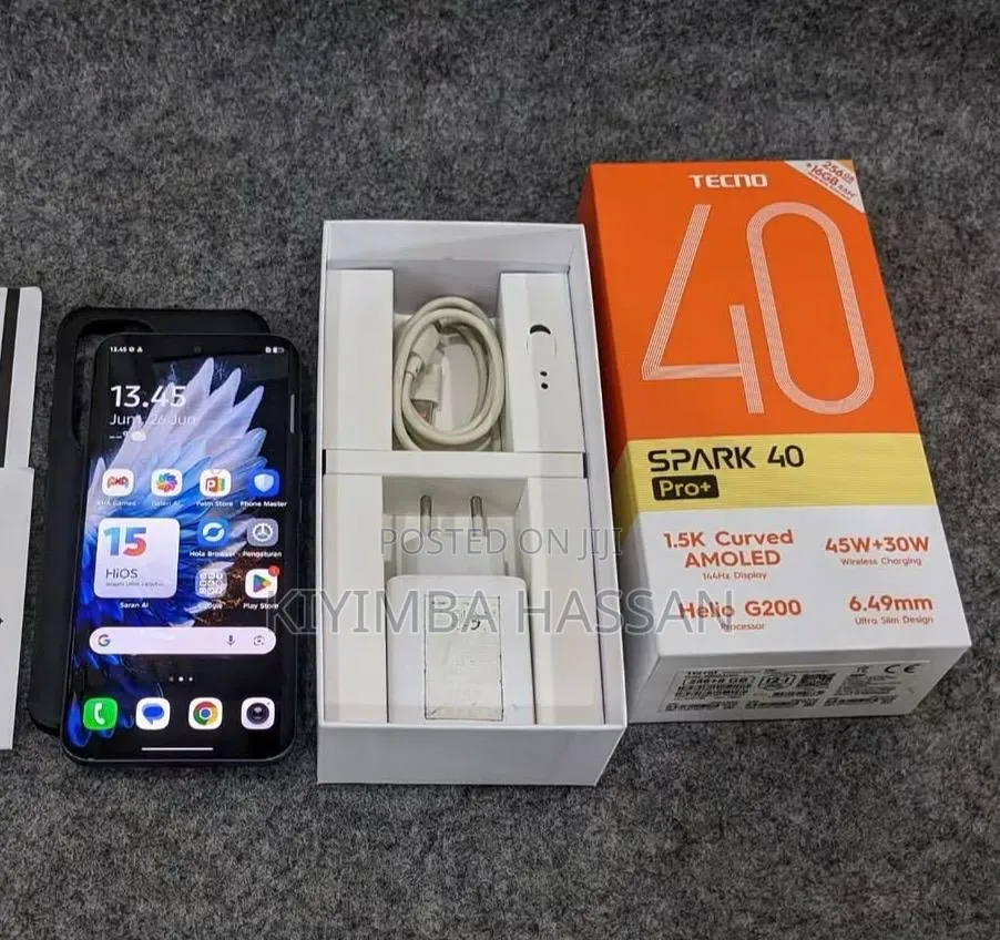 New Tecno Spark 40 Pro+ 256 GB Black