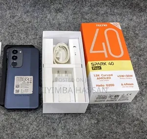New Tecno Spark 40 Pro+ 256 GB Black