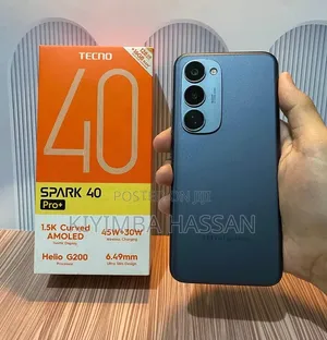 New Tecno Spark 40 Pro+ 256 GB Black