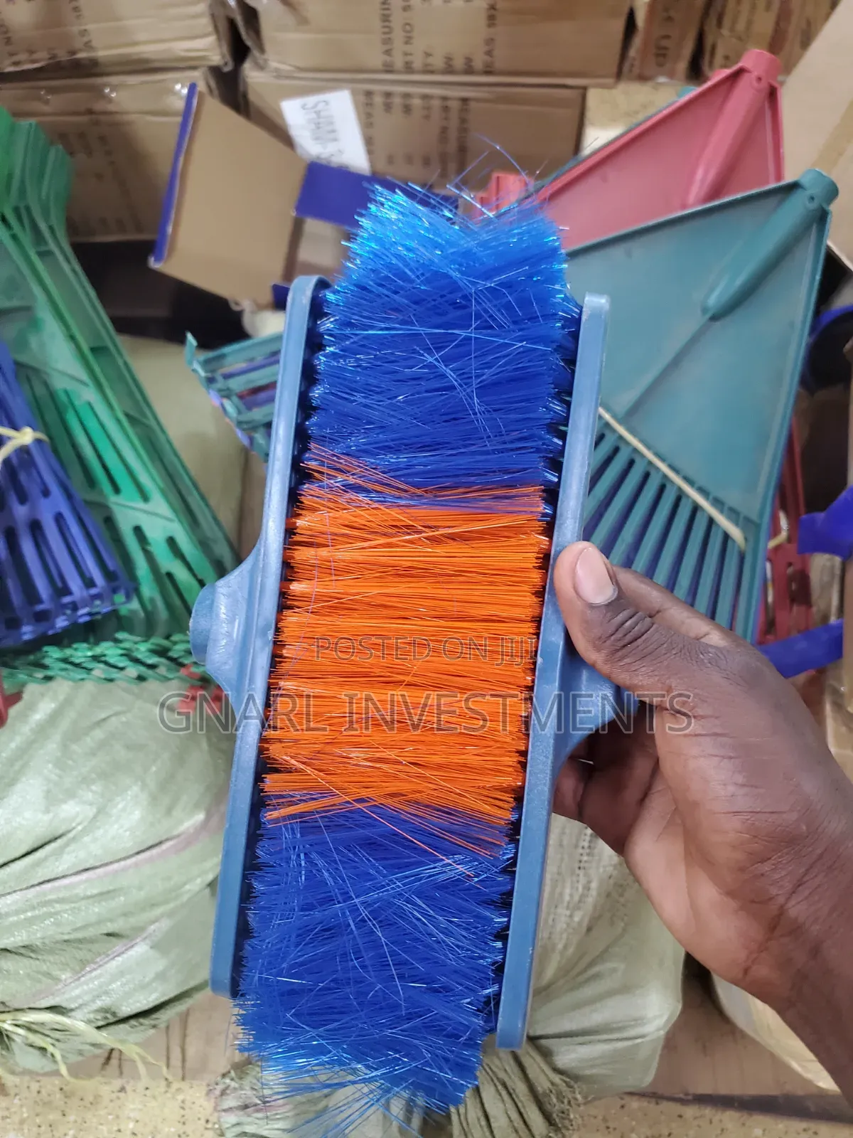 Plastic Soft Bristle Broom 4 Sweeping With Handle