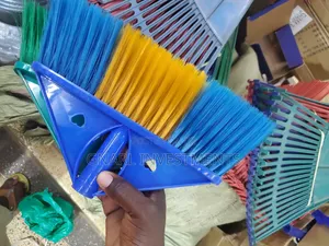 Plastic Soft Bristle Broom 4 Sweeping With Handle