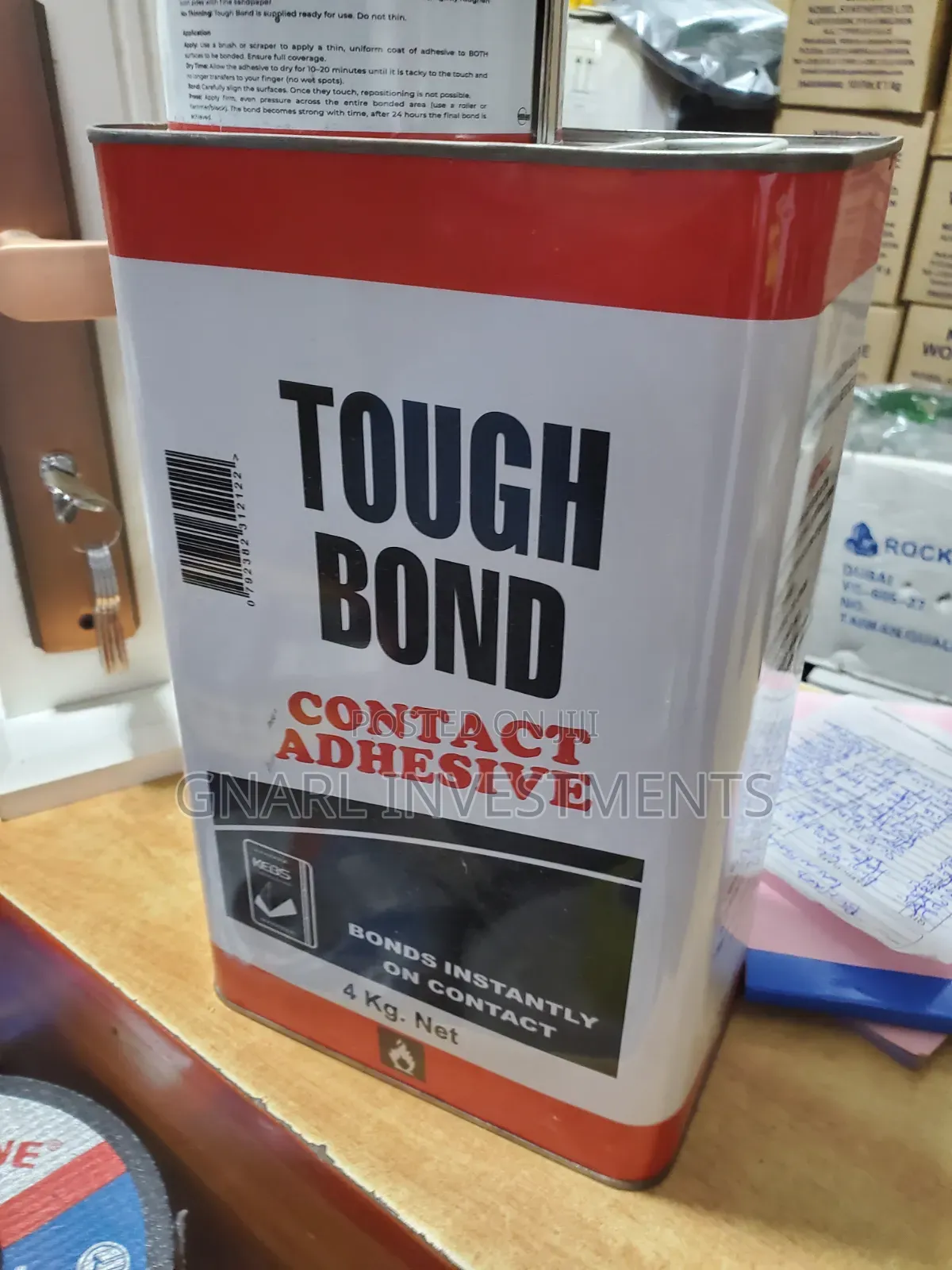 4ltr Tough Bond Contact Adhesive Is a Heavy-Duty, Fast-Drying