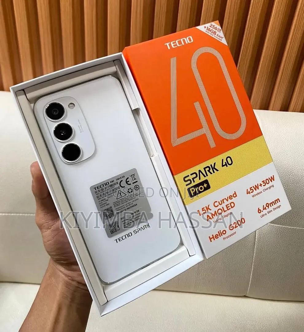 New Tecno Spark 40 Pro+ 256 GB White